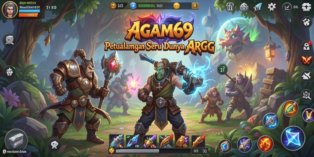 Screenshot dari gameplay seru AGAM69 di dunia ARPG.