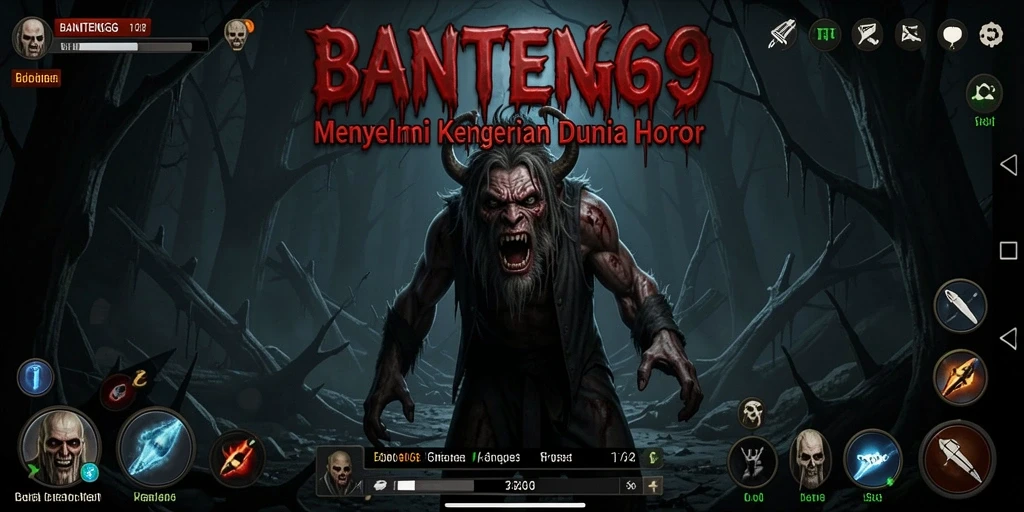 Tampilan gameplay menyeramkan dari BANTENG69 yang penuh ketegangan.