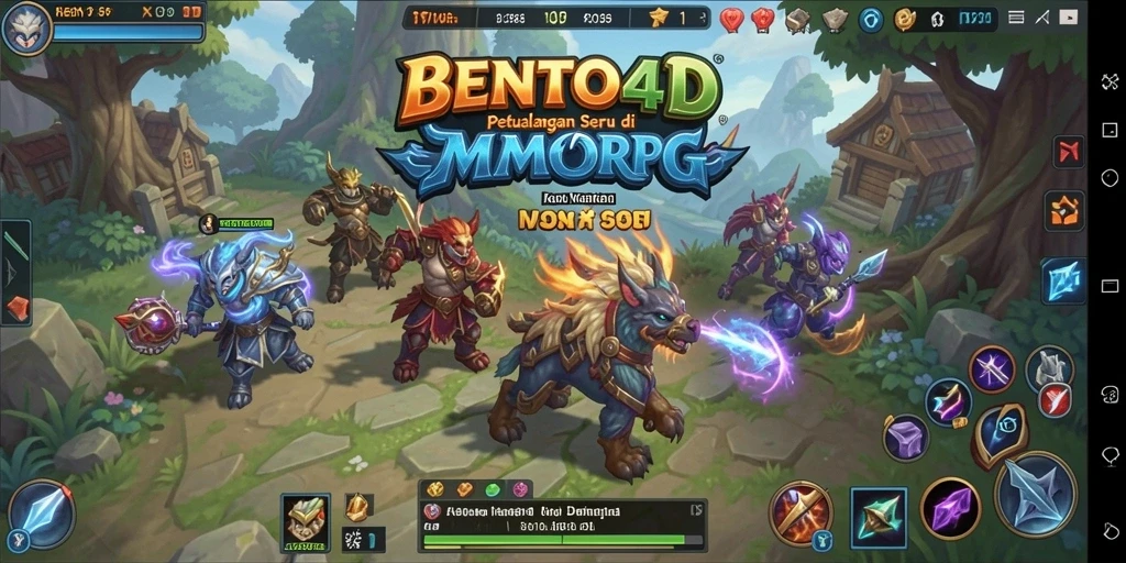 Tampilan gameplay BENTO4D yang menakjubkan dalam dunia MMORPG.