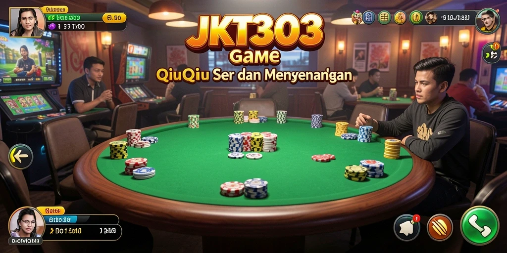 Tampilan gameplay QiuQiu dalam JKT303 yang menarik.