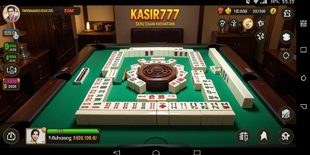 Tampilan gameplay KASIR777 dengan ubin Mahjong berwarna-warni dan menantang.
