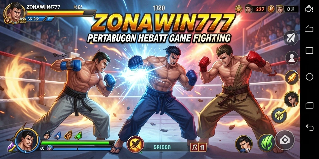 Tangkapan layar dari gameplay pertarungan yang menegangkan di ZONAWIN777.